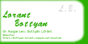 lorant bottyan business card